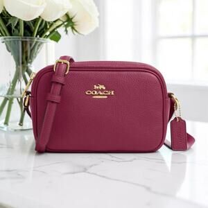 Coach Mini Jamie Camera Bag in Pink Leather CQ875
